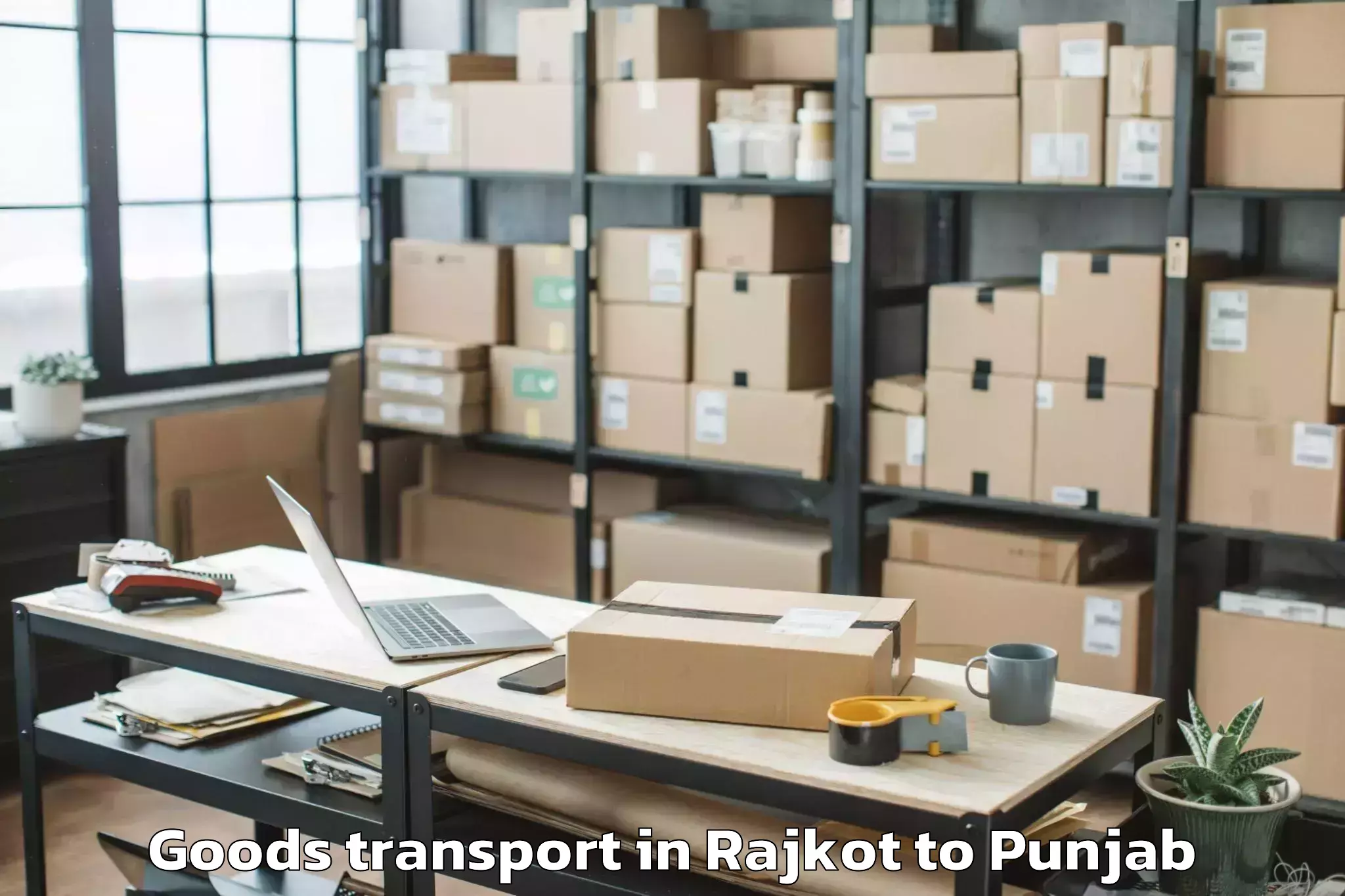 Easy Rajkot to Firozpur Goods Transport Booking